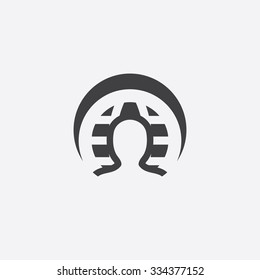profile globe cut identity template icon design element
