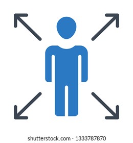 profile glyph double color icon