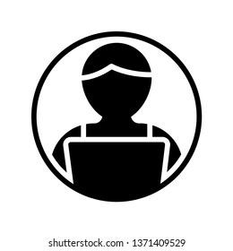 profile glyph icon