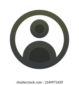 icono de plantilla de diseño de logotipo de degradado de perfil