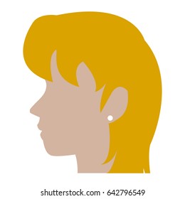 profile head blonde woman human female avatar