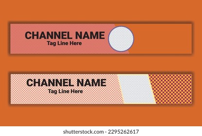 Profile Header Banner Vector design. Illustration Banner channel template