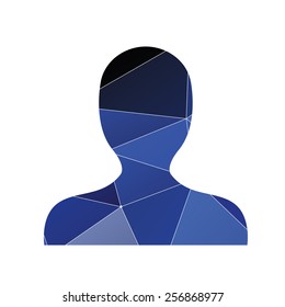 profile icon Abstract Triangle Geometrical background 