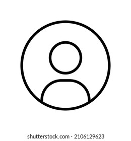Icono de perfil o icono de cuenta, etc. Vector.