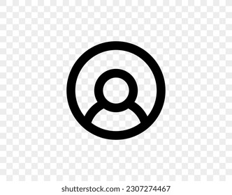 Profilsymbol, Avatar, Benutzersymbol für App, Website, Infografik usw. Einfache Vektorgrafik. EPS10