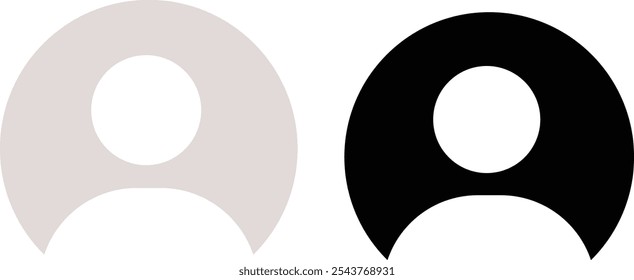 Icono de Perfil. Avatar o símbolo de usuario Avatar Cuenta icono Vector. Símbolo predeterminado de foto de perfil de redes sociales. Icono de usuario de Vector
