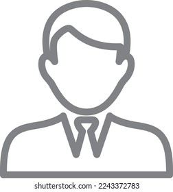 Profile icon in dark grey color