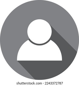 Profile icon in dark grey color