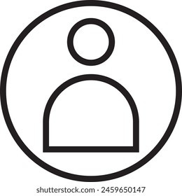 icono de perfil diseño forma eps