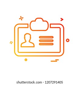 Profile icon design vector