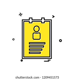 Profile icon design vector