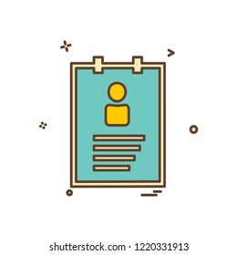 Profile icon design vector