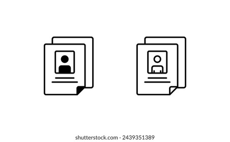Profil-Icon-Design mit weißem Hintergrund Stock-Illustration