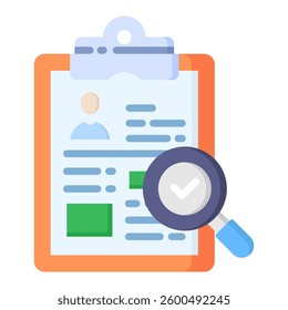 Profile Icon in Flat Color Style. Simple Flat Icon Vector. Simple Vector Design