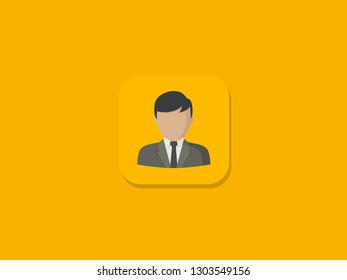 Profile icon for graphic and web design, Modern simple vector sign. Internet concept. Trendy symbol for website design web button or mobile app