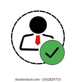 Profile Icon with Green Check Mark