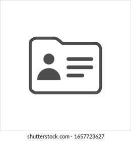 Profile icon. Id card. Avatar icon. Car driver. Driving license vector