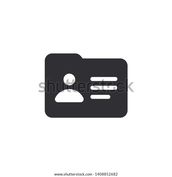 Profile Icon Id Card Avatar Icon Stock Vector Royalty Free 1408852682