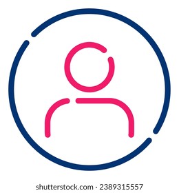 Profile icon illustration for UIUX, web, app, infographic etc