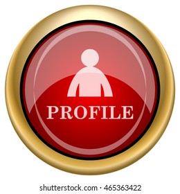 Profile icon. Internet button on white background. EPS10 vector.