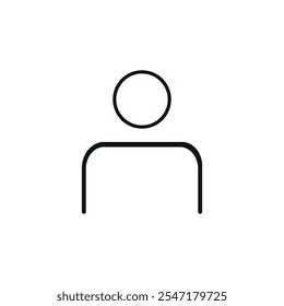 Icono de Perfil. Nombre icono Vector fondo blanco