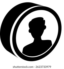 Profilsymbol, das durch das Symbol "Einfaches Profil" im Stil "Schwarz gefüllt" dargestellt wird.