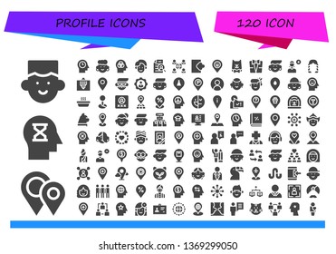 profile icon set. 120 filled profile icons.  Collection Of - Avatar, Placeholders, Mind, Man, Curriculum, Network, Login, Placeholder, Cat, Suit, Add user, Hairstyle, User, Woman