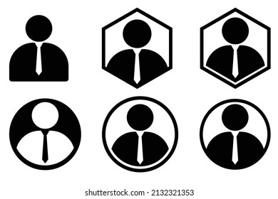Profile icon set design vector illustration.
