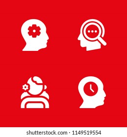 profile icon set. profile, head and people vector icon for graphic design and web