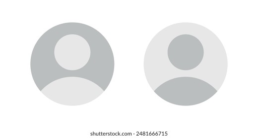 Profile icon set. User Symbol. Avatar sign. for mobile concept and web design. vector illustration on white background