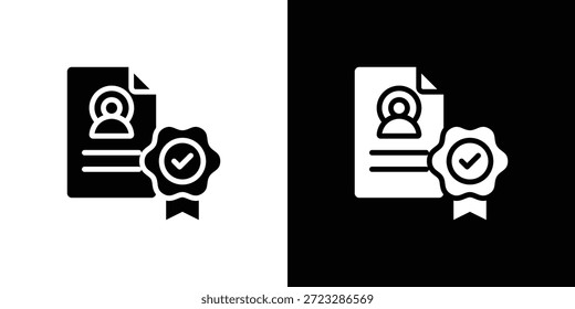 Profilsymbolblatt Schwarz-Weiß