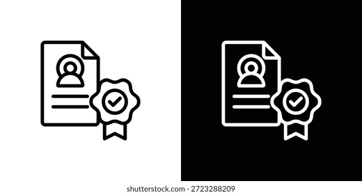 Profilsymbolblatt Schwarz-Weiß