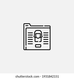 Profile icon sign vector,Symbol, logo illustration for web and mobile