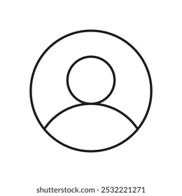 Profile icon. simple thin line icon.