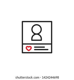 Profile Icon Social Media Vector