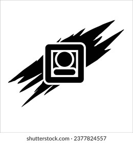 Ilustración vectorial de icono de perfil