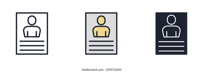 profile icon symbol template for graphic and web design collection logo vector illustration