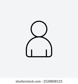 Ícone de perfil em tamanhos de traçado de linha diferentes da árvore.
