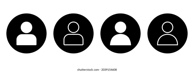 profile icon, user icon, people icon vector symbol