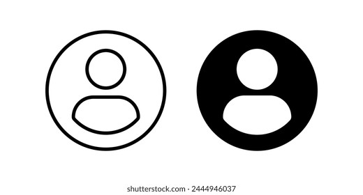 Profile icon. User sign. for mobile concept and web design. vector illustration
