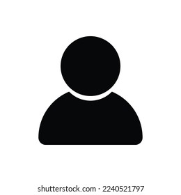 Profile icon. User vector sign, avatar symbol