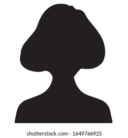 profile icon vector black color