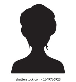 profile icon vector black color