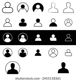 Profile Icon Vector Design Man And Women