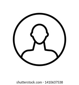 Profile icon vector design template