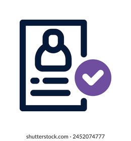 profile icon. vector dual tone icon for your website, mobile, presentation, and logo design.