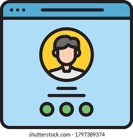 Profile icon vector illustration design