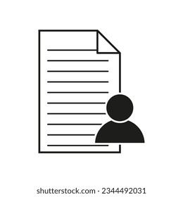 Profile icon. Vector illustration. Eps 10.