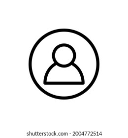 icono de perfil e ilustración vectorial aislada en un fondo blanco. Calidad premium para aplicaciones móviles, interfaz de usuario, presentación y sitio web. icono de píxel perfecto