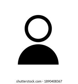 Profile icon vector isolated on white background